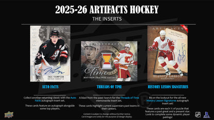 2025-26 : Upper Deck Artifacts Hockey Hobby Box