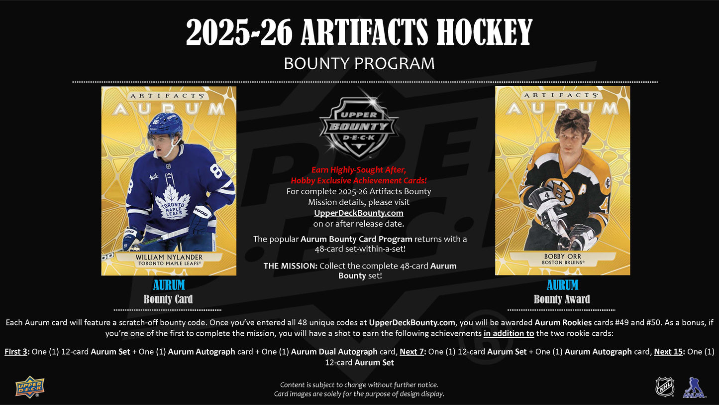 2025-26 : Upper Deck Artifacts Hockey Hobby Box
