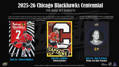 2025-26 : Upper Deck Chicago Blackhawks Centennial Hockey Hobby Box