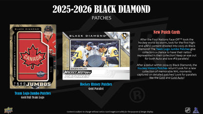 2025-26 : Upper Deck Black Diamond Hockey Hobby Box