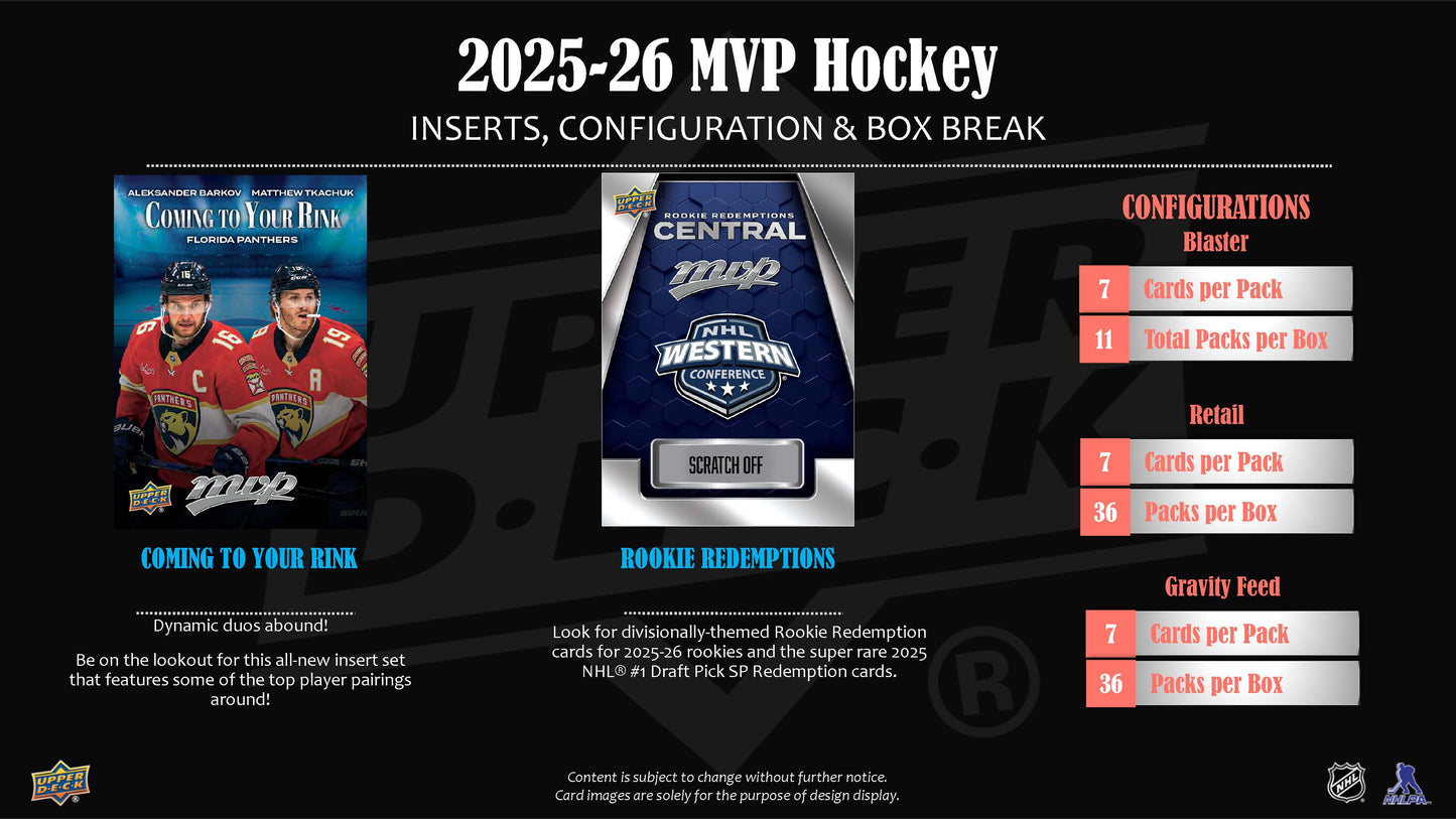 2025-26 : Upper Deck MVP Hockey Blaster