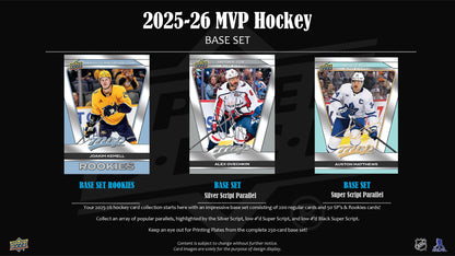 2025-26 : Upper Deck MVP Hockey Hobby Box