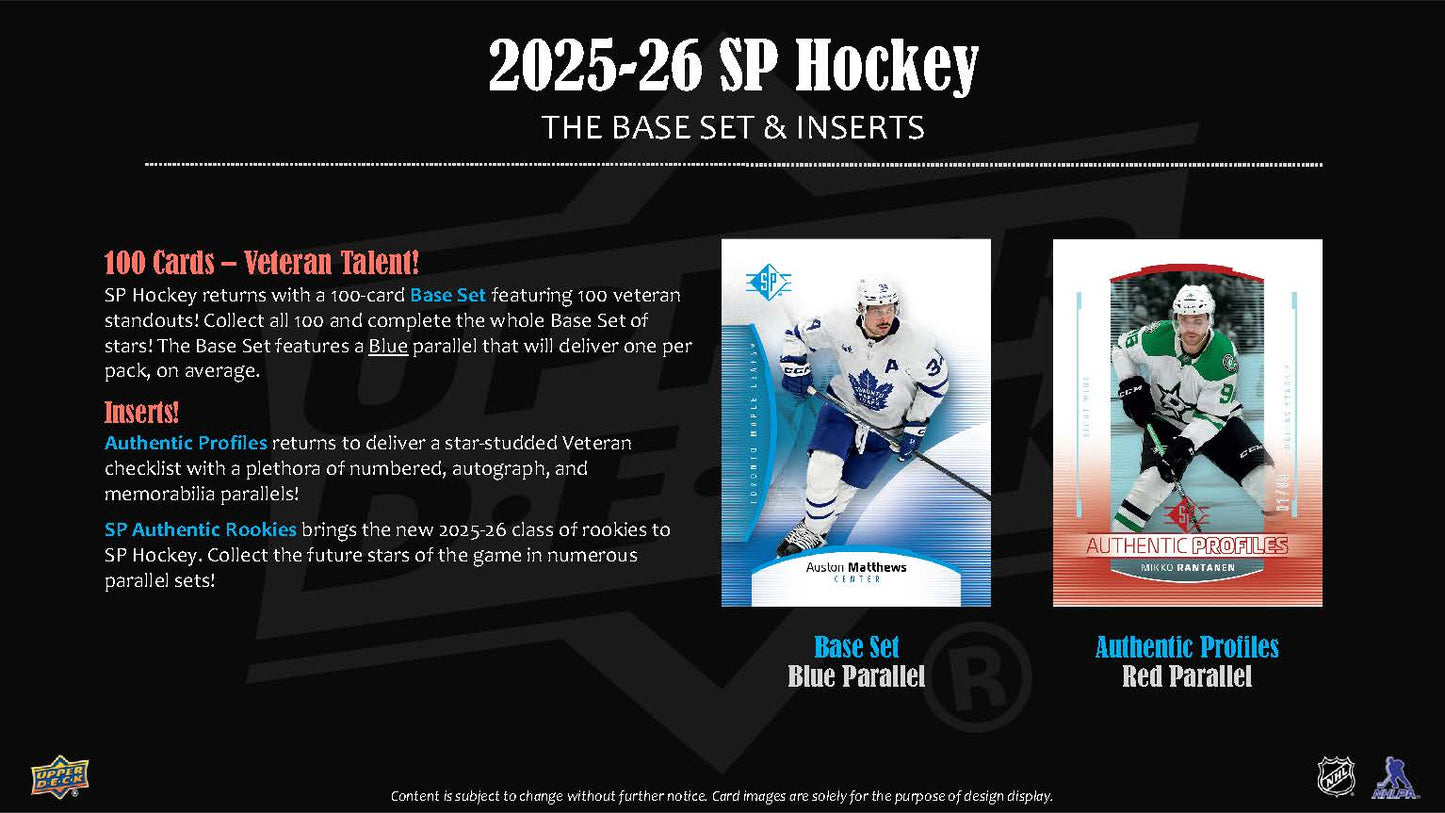 2025-26 : Upper Deck SP Hockey Blaster Box