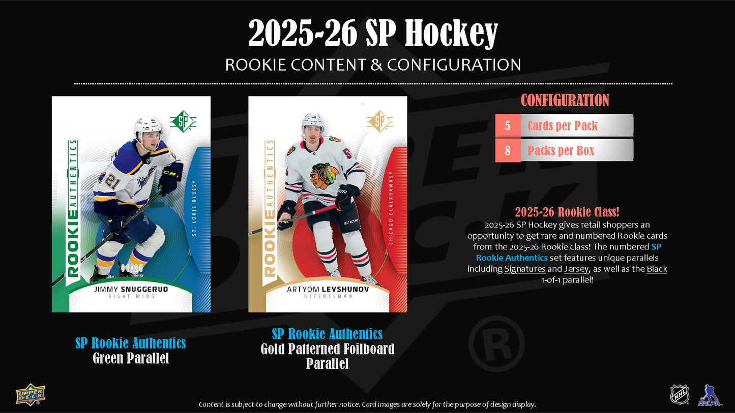 2025-26 : Upper Deck SP Hockey Blaster Box