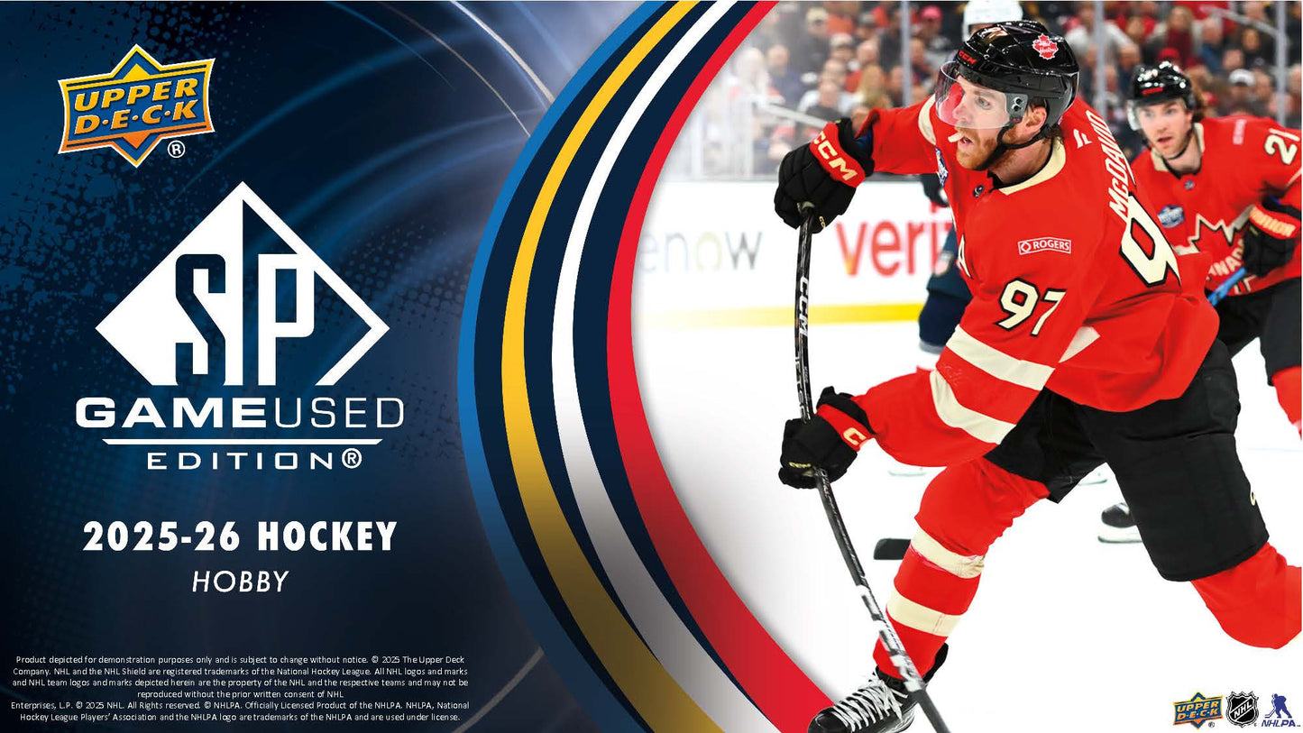 2025-26 : Upper Deck SP Game Used Hockey Hobby Box
