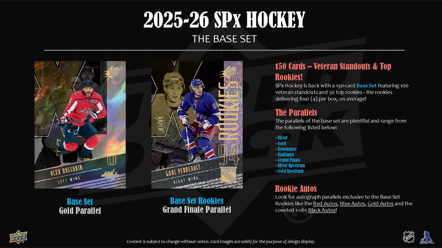 2025-26 Upper Deck SPX Hockey Hobby Box