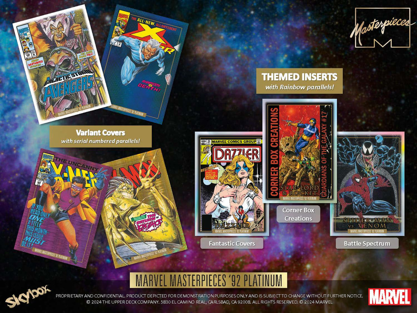 2024 : Skybox Marvel Masterpieces 92' Platinum Hobby Box