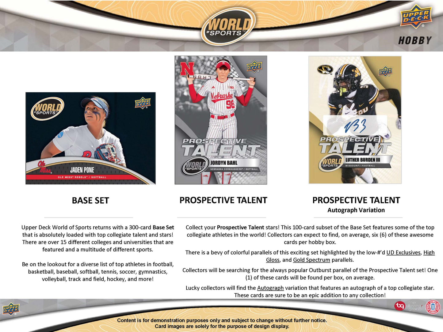 2025 : Upper Deck World of Sports Volume 1 Hobby Box