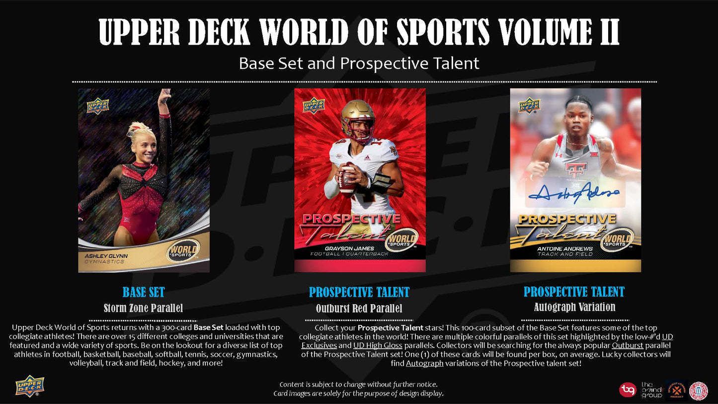2025 : Upper Deck World of Sports Volume 2 Hobby Box