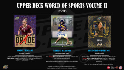 2025 : Upper Deck World of Sports Volume 2 Hobby Box