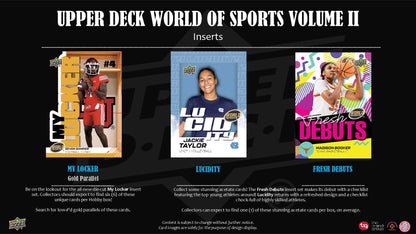 2025 : Upper Deck World of Sports Volume 2 Hobby Box