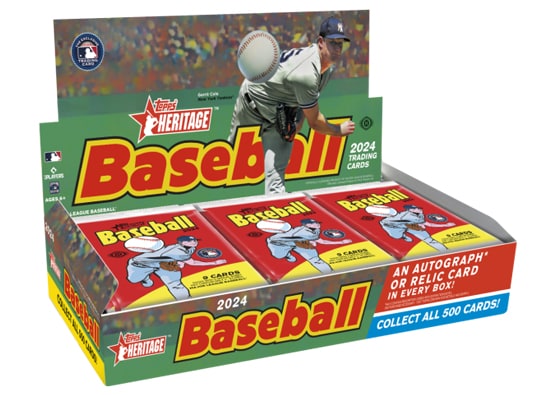2024 : Topps Heritage Baseball Hobby Box