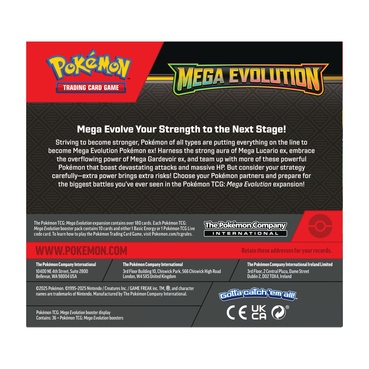 Pokémon Enhanced Booster Box - ME01 : Mega Evolution