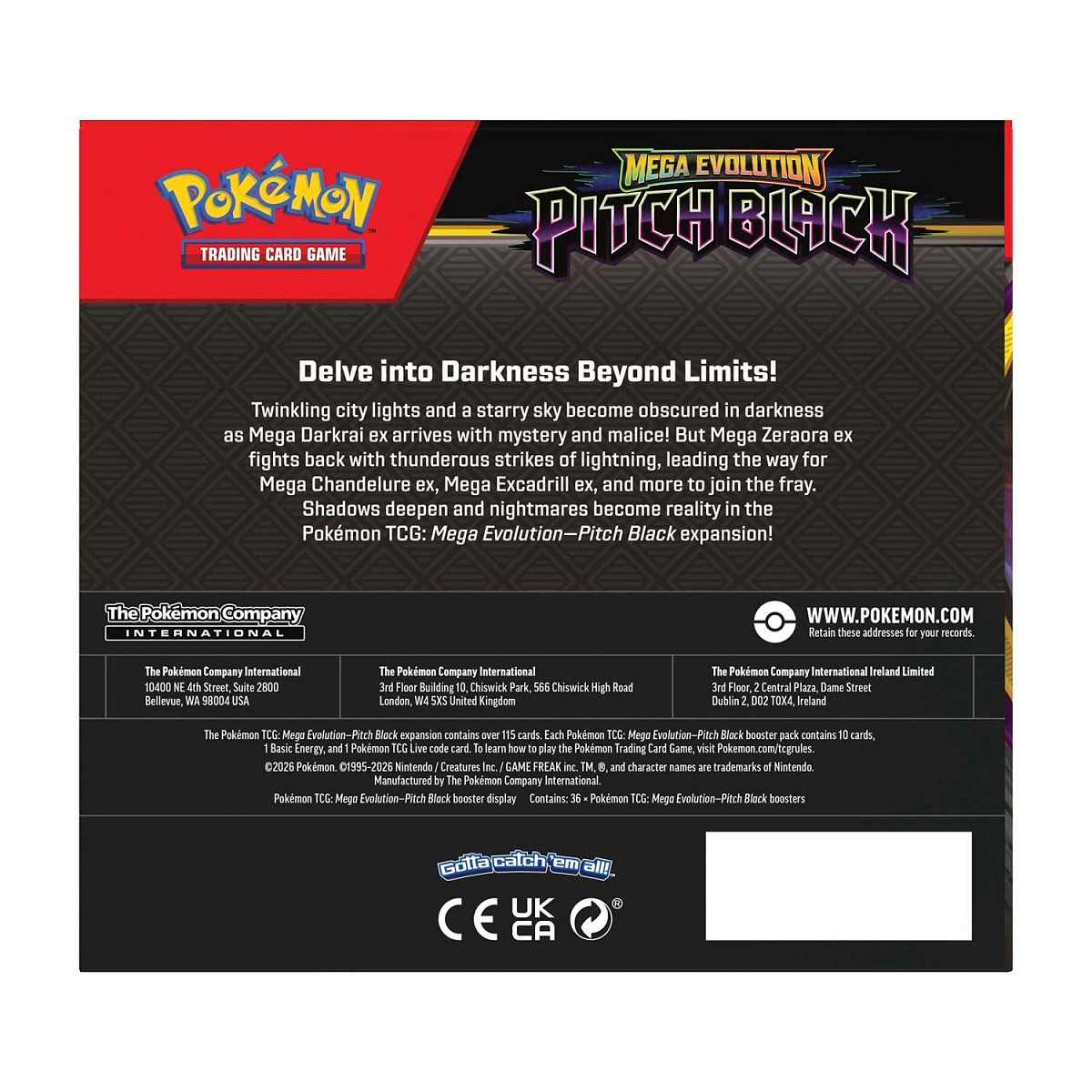 Pokémon Booster Box - ME05 : Pitch Black