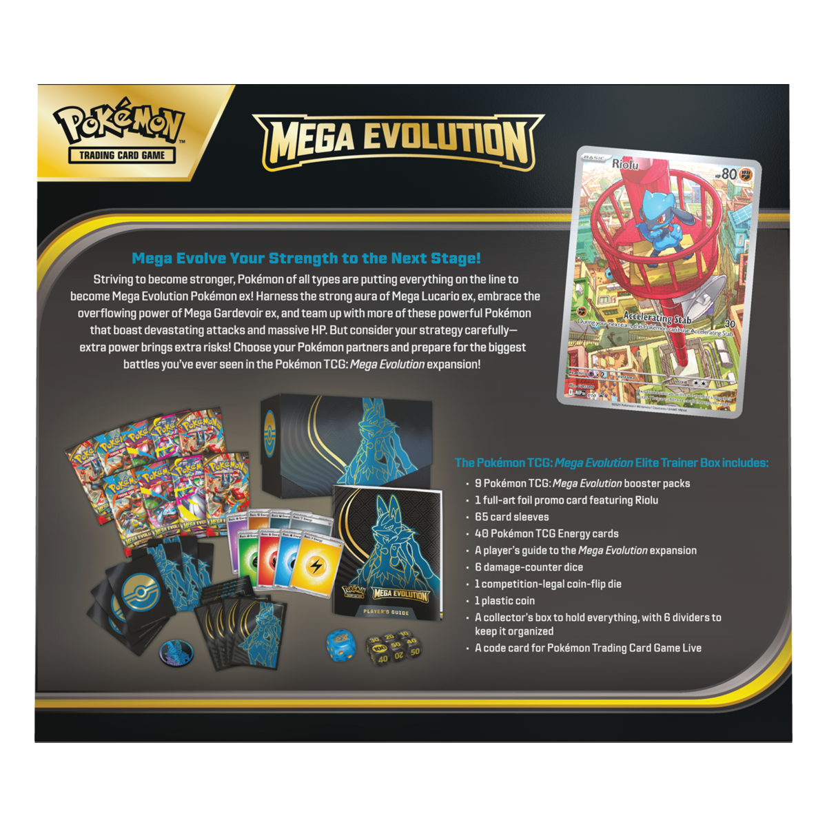Pokémon Elite Trainer Box - ME01 : Mega Evolution - Mega Lucario