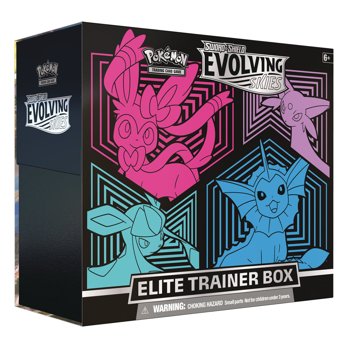 Pokémon Elite Trainer Box - SWSH07 : Evolving Skies - Espeon, Sylveon, Glaceon, Vaporeon