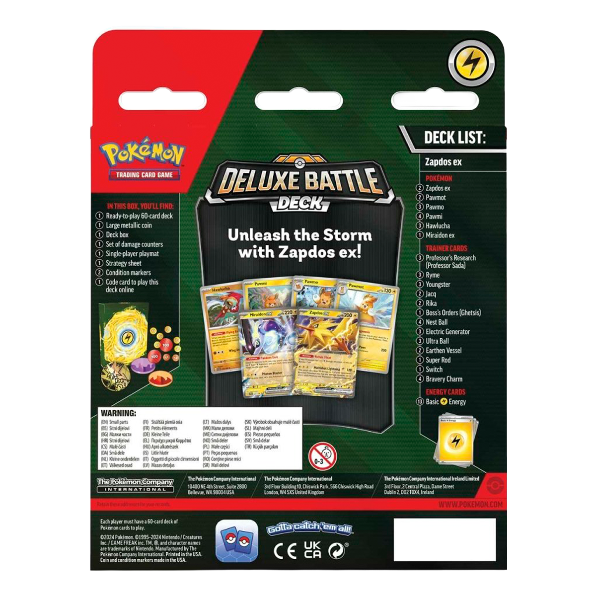 Pokémon Deluxe Battle Deck - Zapdos ex
