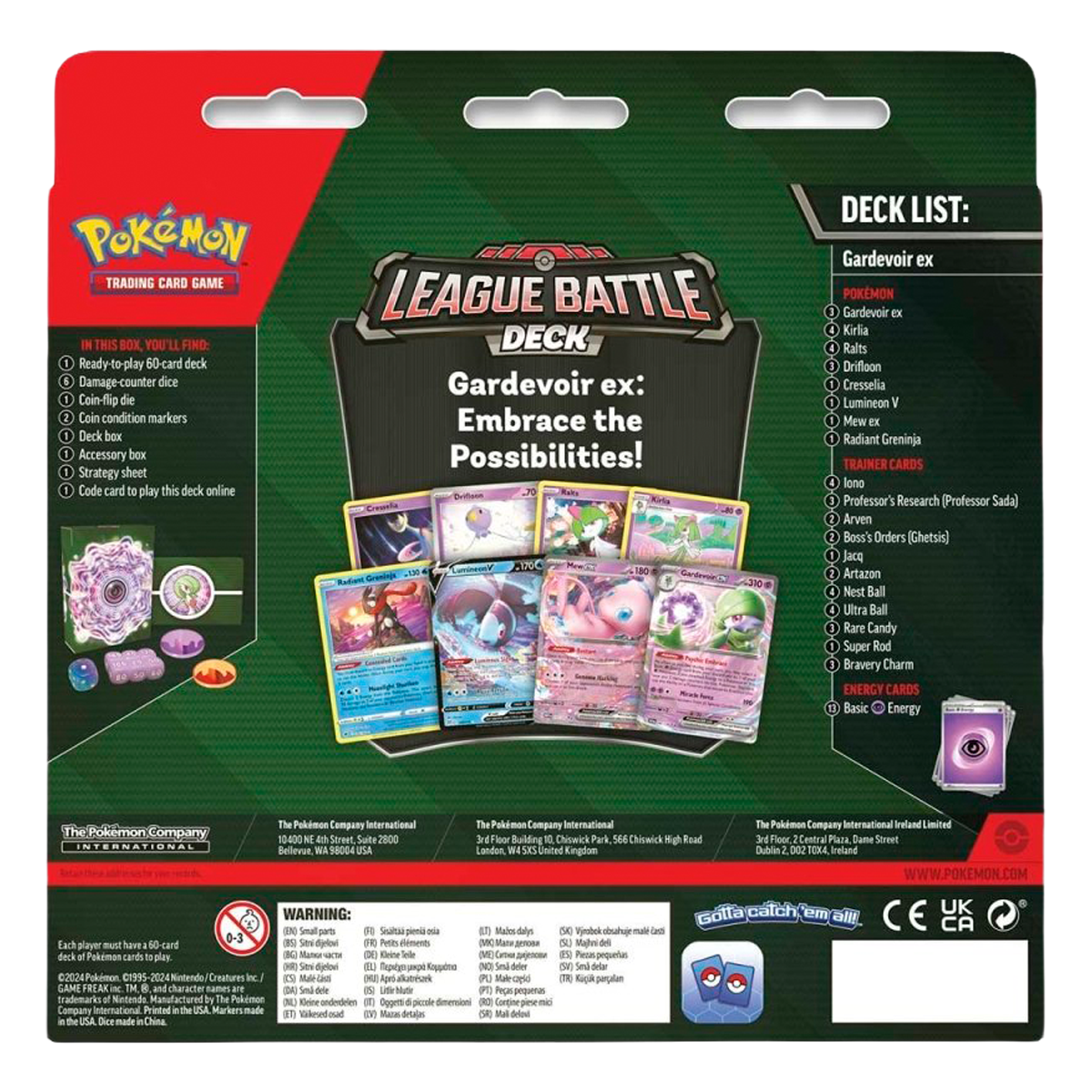 Pokémon League Battle Deck - Gardevoir ex