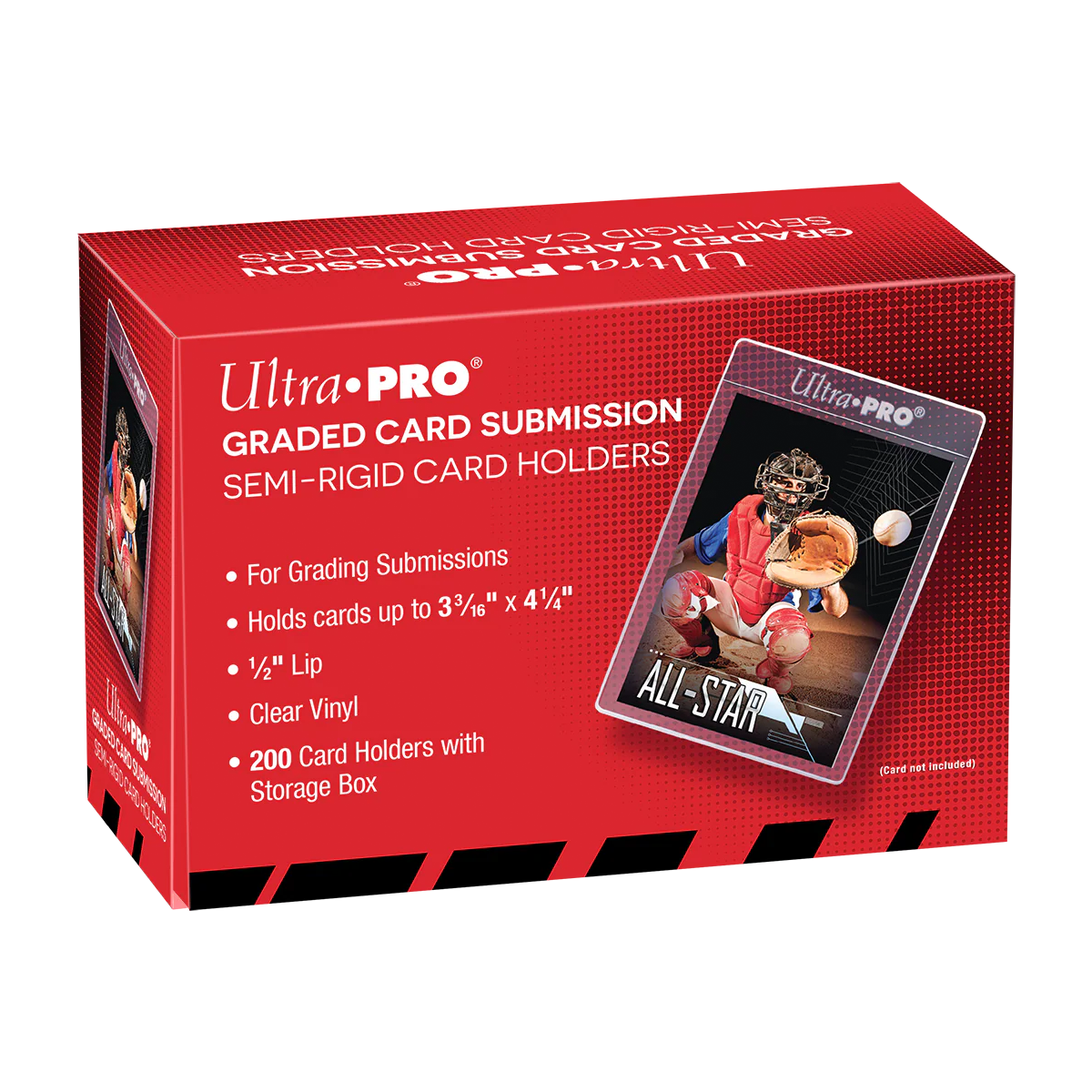 Ultra Pro 1/2" Lip Semi-Rigid Tall Card Holders