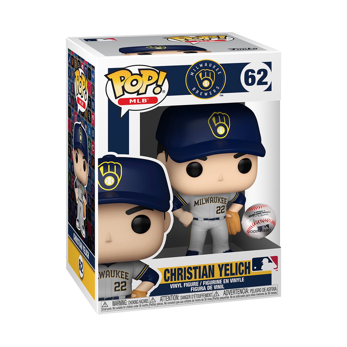 Baseball : Brewers - Christian Yelich #62 Funko POP! Vinyl Figure