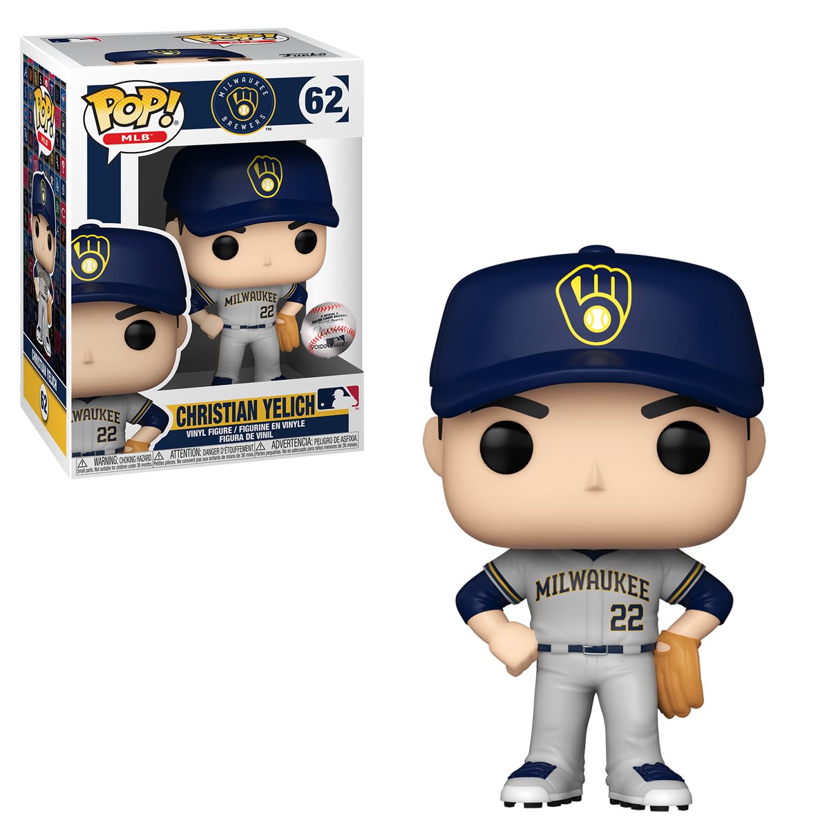 Baseball : Brewers - Christian Yelich #62 Funko POP! Vinyl Figure