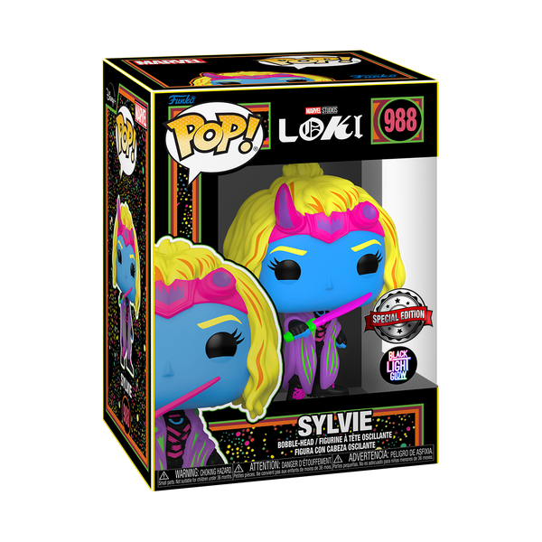 Marvel : Loki - Sylvie Black Light #988 Exclusive Funko POP!