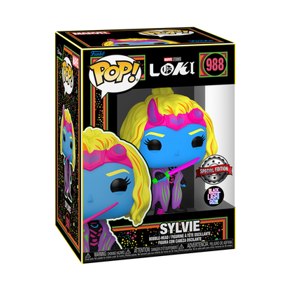 Marvel : Loki - Sylvie Black Light #988 Exclusive Funko POP!