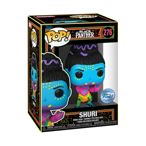 Marvel : Black Panther - Shuri Black Light #276 Special Edition Funko POP!