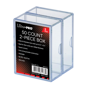 Ultra Pro 2-Piece 50-Count Clear Card Boxes (2ct)
