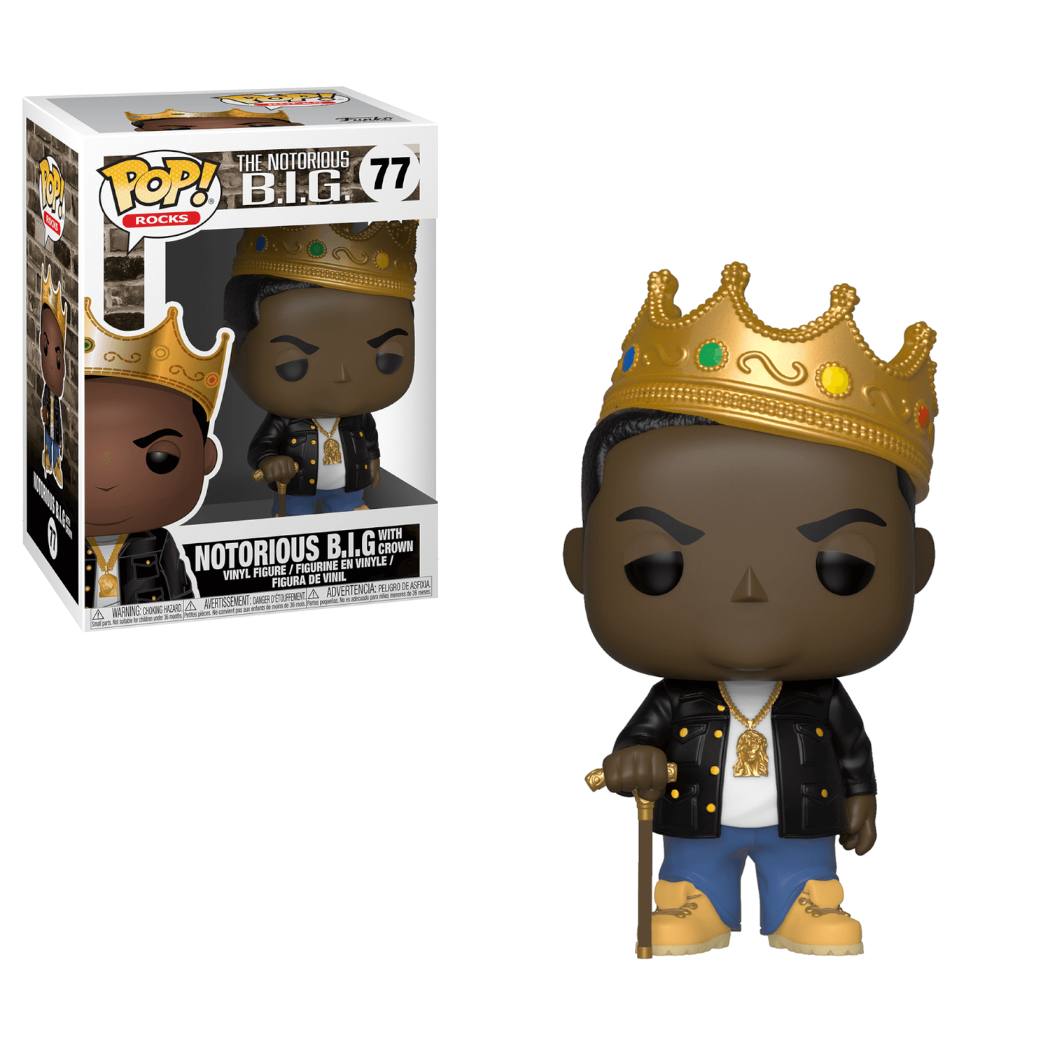 Rocks : Notorious B.I.G w/ Crown #77 Funko POP! Vinyl Figure