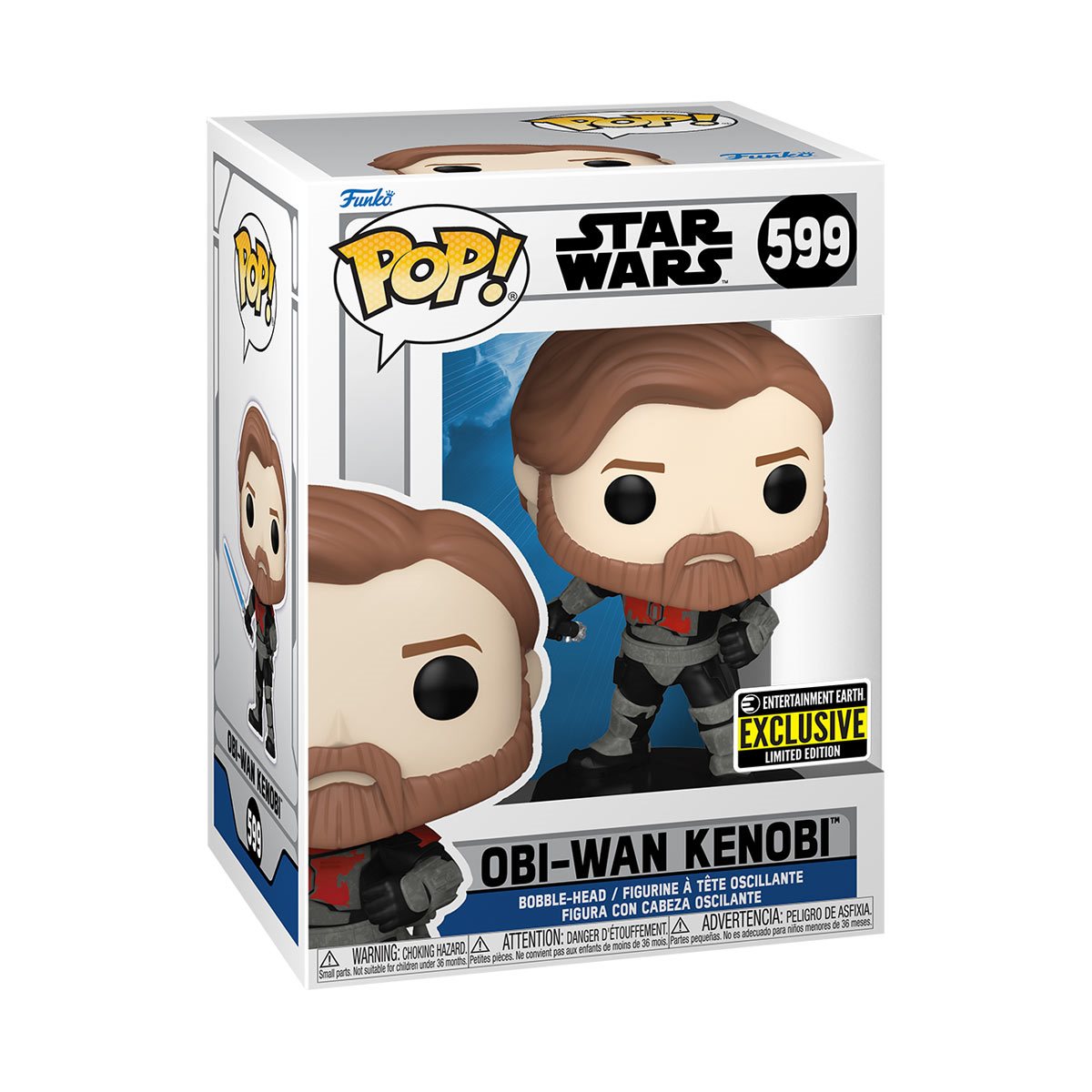 Star Wars : The Clone Wars - Obi-Wan Kenobi Mandalorian Armor #599 Entertainment Earth Exclusive Funko POP!