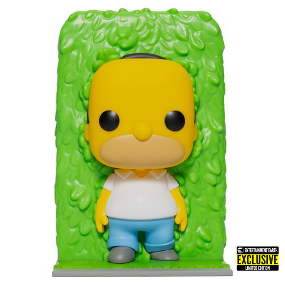 Television : The Simpsons - Homer In Hedges #1252 Entertainment Earth Exclusive Funko POP!