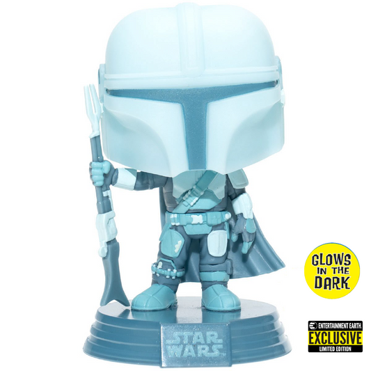 Star Wars : The Mandalorian - The Mandalorian Hologram #345 Exclusive Funko POP! Vinyl Figure