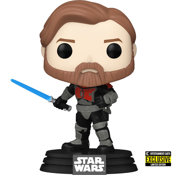 Star Wars : The Clone Wars - Obi-Wan Kenobi Mandalorian Armor #599 Entertainment Earth Exclusive Funko POP!