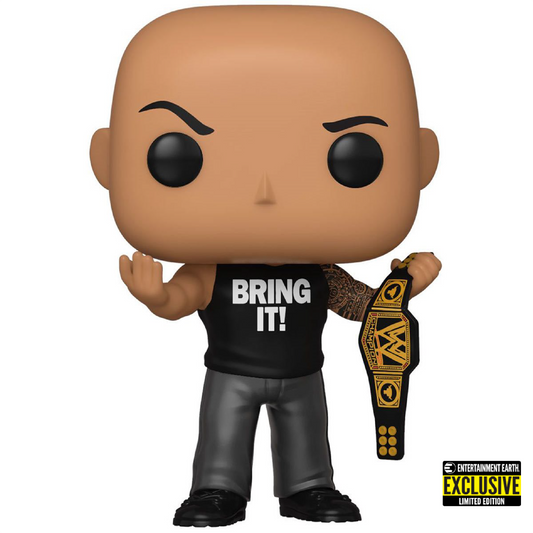 WWE : The Rock with Belt #91 EE Exclusive Funko POP! Vinyl Figure